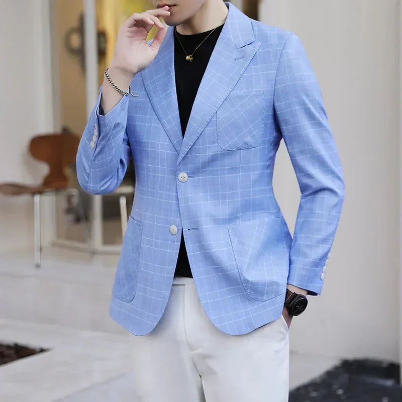 Blazer Masculino Bonzzano BZ190 em tecido leve e design elegante.