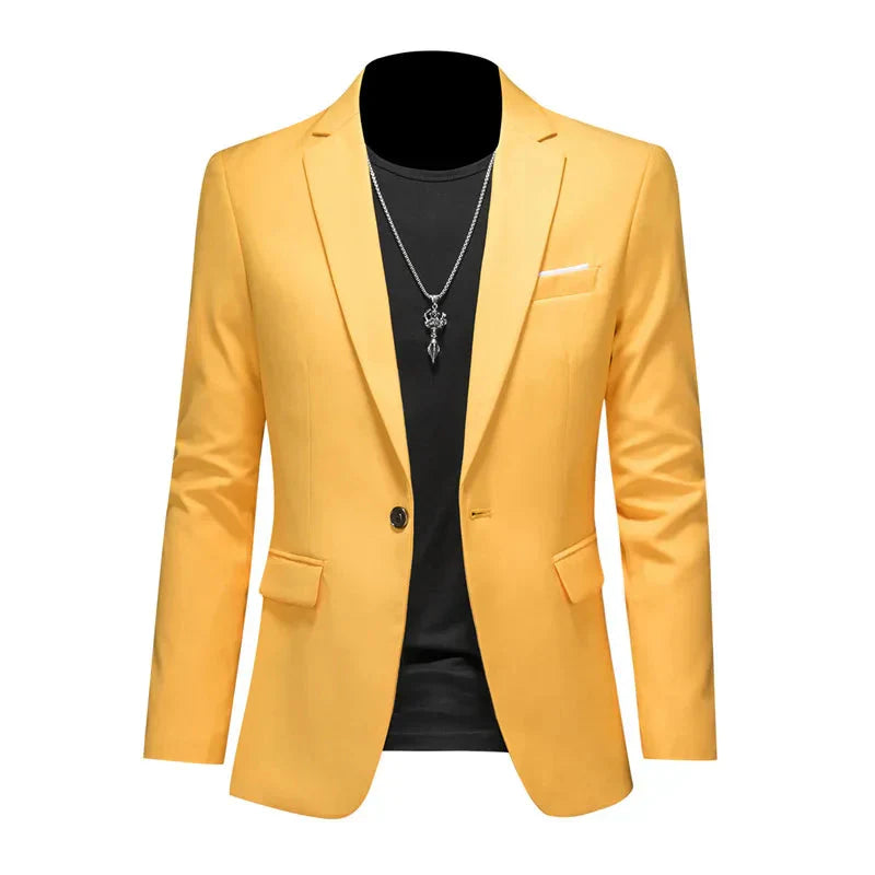 Blazer Masculino Bonzzano BZ194 em algodão premium com corte ajustado.