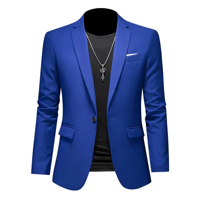 Blazer Masculino Bonzzano BZ194 em algodão premium com corte ajustado.