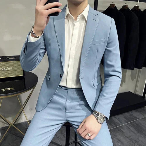 Blazer Masculino Bonzzano BZ189 em algodão, corte slim fit e detalhes refinados.