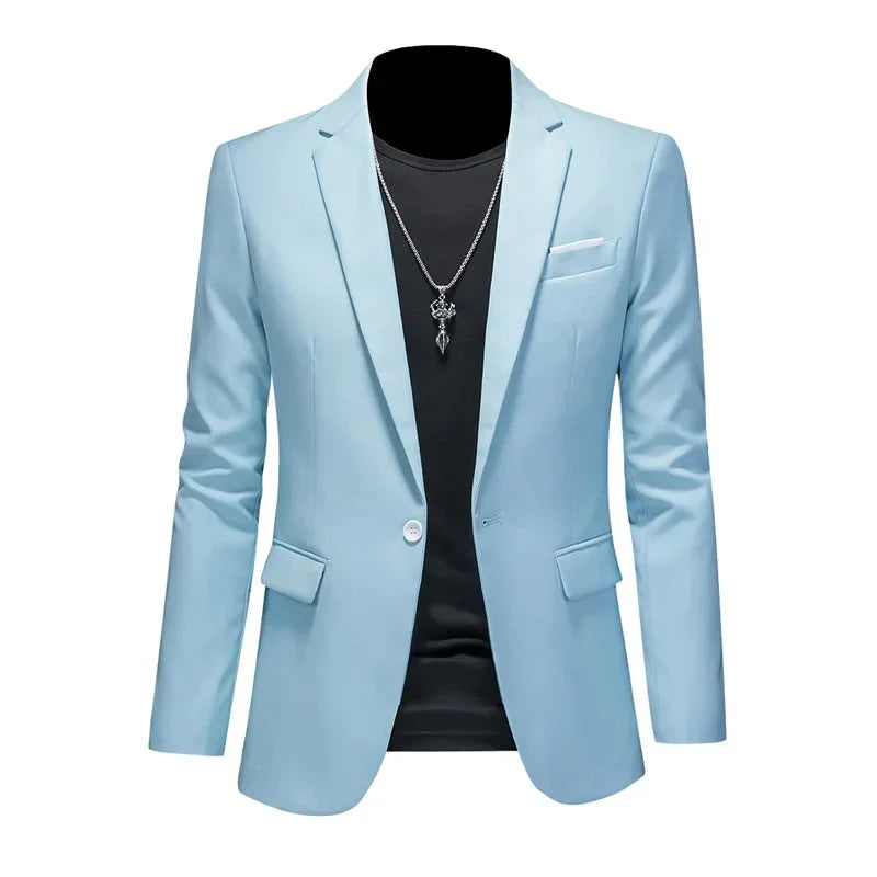 Blazer Masculino Bonzzano BZ194 em algodão premium com corte ajustado.