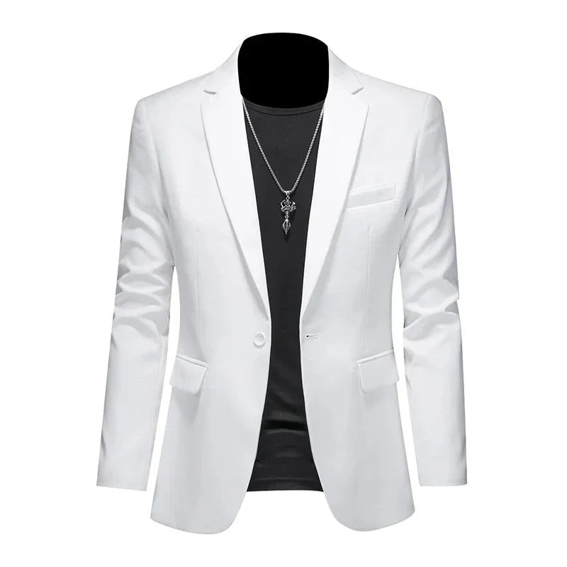 Blazer Masculino Bonzzano BZ194 em algodão premium com corte ajustado.