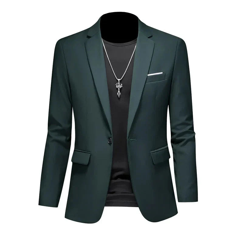 Blazer Masculino Bonzzano BZ194 em algodão premium com corte ajustado.