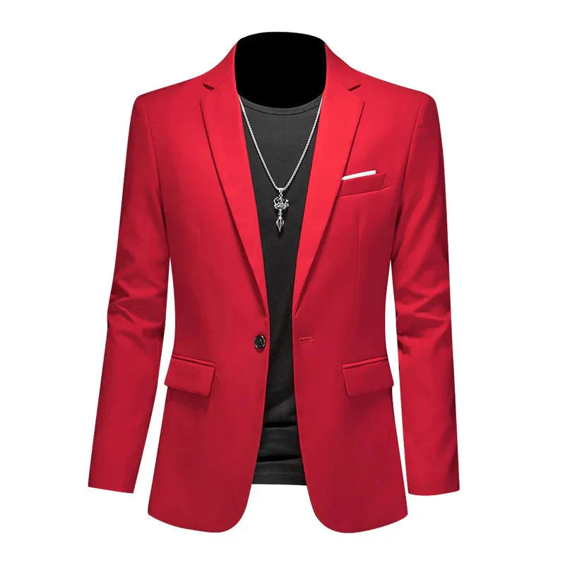 Blazer Masculino Bonzzano BZ194 em algodão premium com corte ajustado.