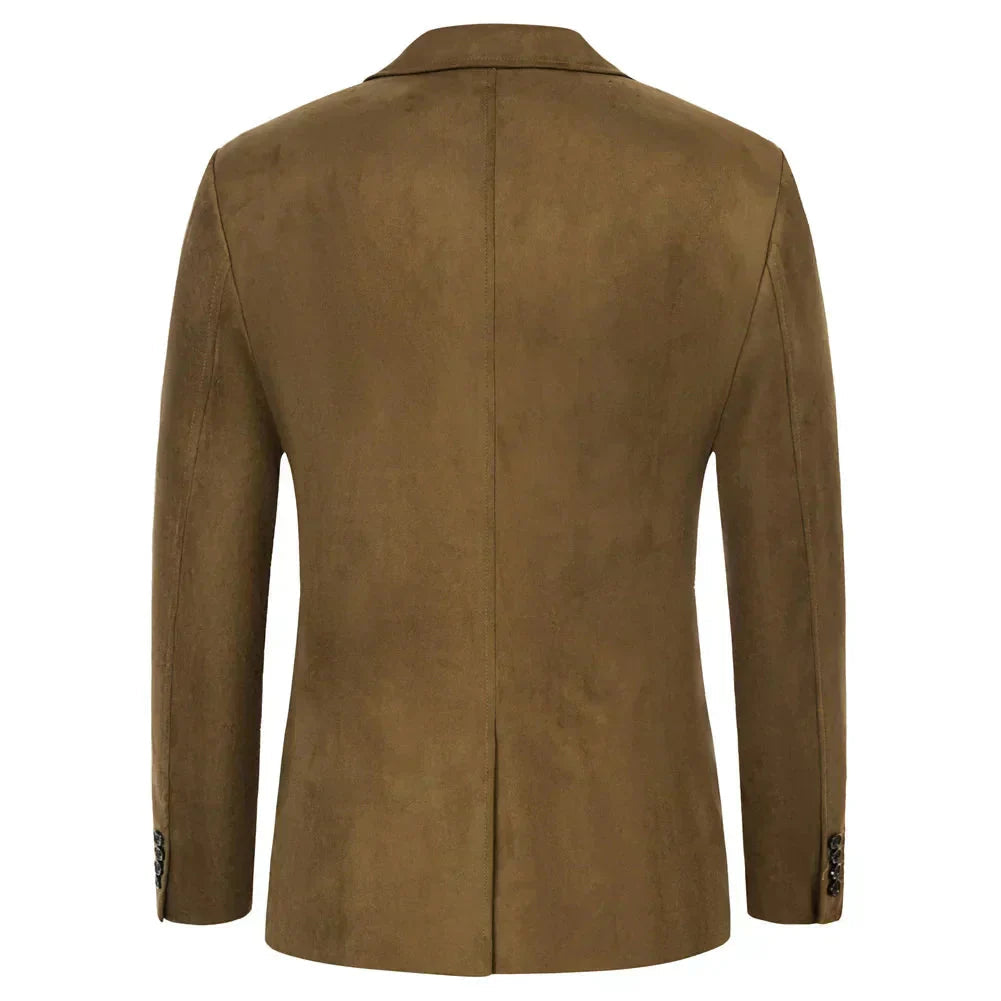 Blazer Masculino Bonzzano BZ029 em camurça premium com modelagem ajustada.