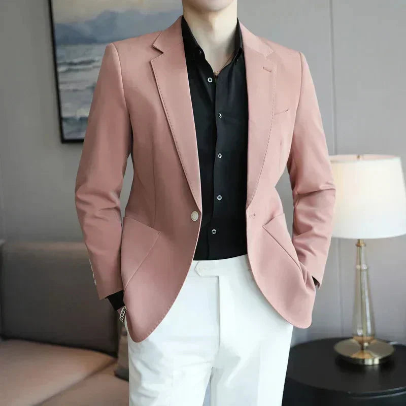 Blazer Masculino Bonzzano BZ190 em tecido leve e design elegante.