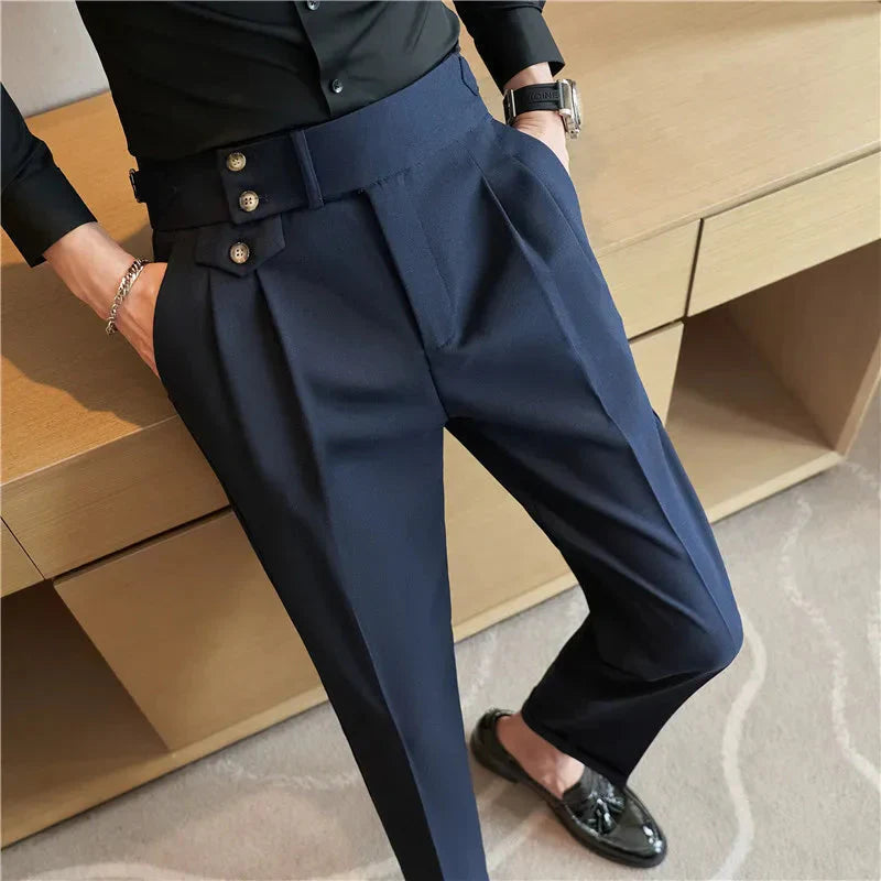 Calça de Alfaiataria Masculina Bonzzano BZ210 em tecido premium e corte elegante.