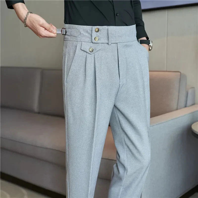 Calça de Alfaiataria Masculina Bonzzano BZ211 em tecido premium e corte elegante.