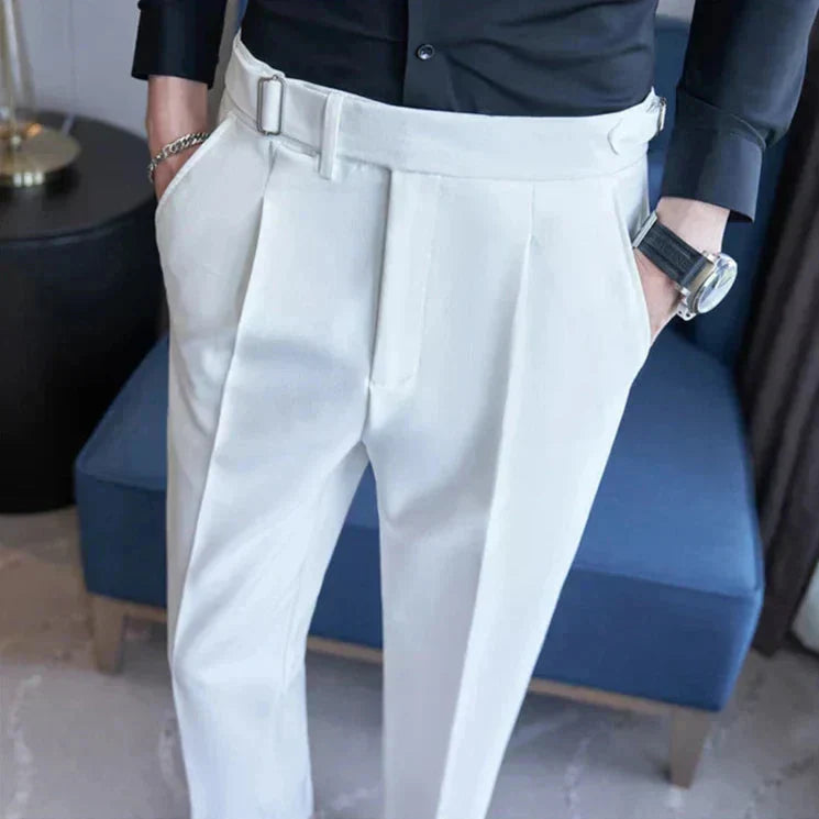 Calça de Alfaiataria Masculina Bonzzano BZ208 em tecido premium e corte clássico.