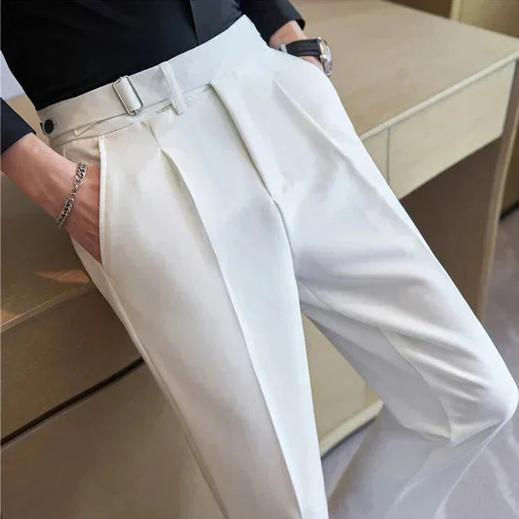 Calça de Alfaiataria Masculina Bonzzano BZ208 em tecido premium e corte clássico.