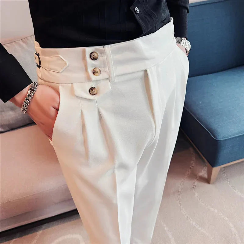 Calça de Alfaiataria Masculina Bonzzano BZ210 em tecido premium e corte elegante.