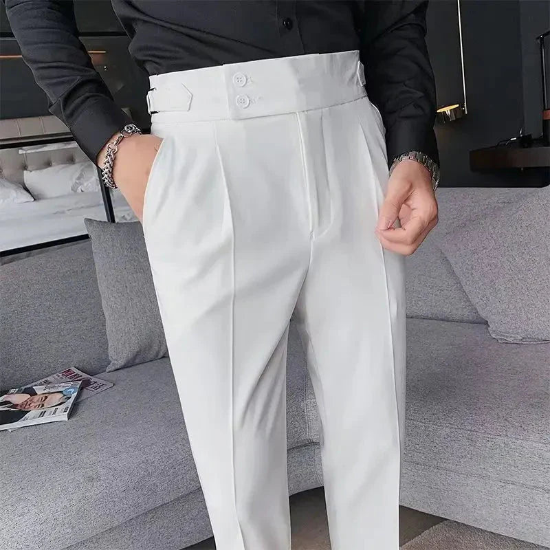Calça de Alfaiataria Masculina Bonzzano BZ212 em um design clássico e confortável.