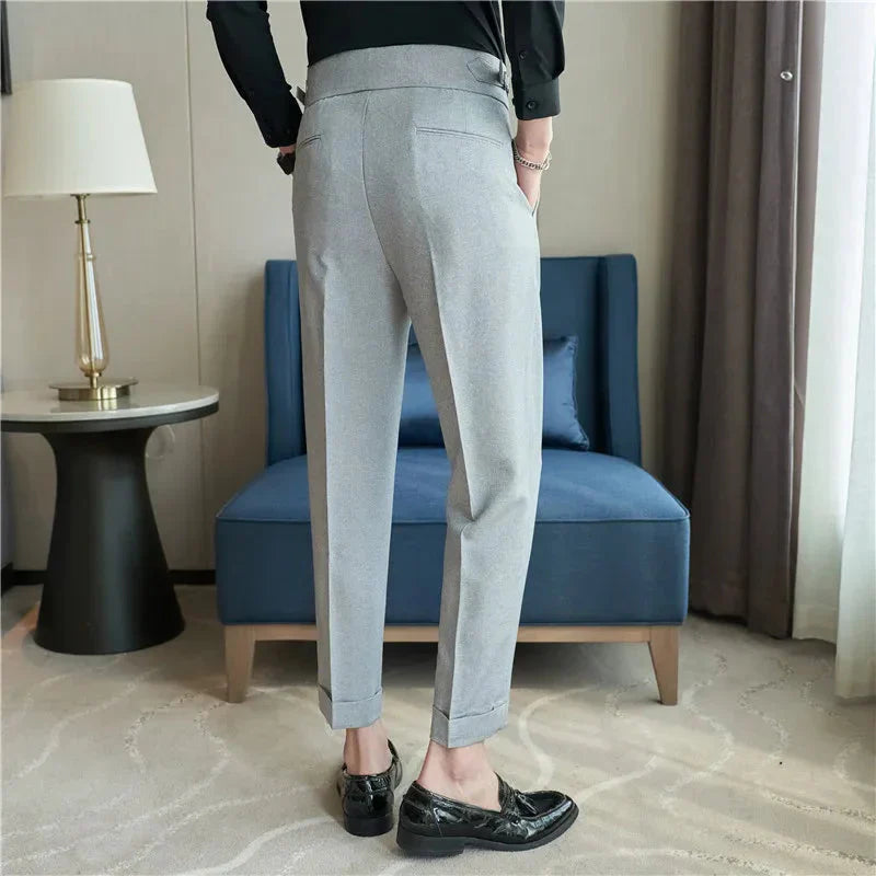Calça de Alfaiataria Masculina Bonzzano BZ211 em tecido premium e corte elegante.
