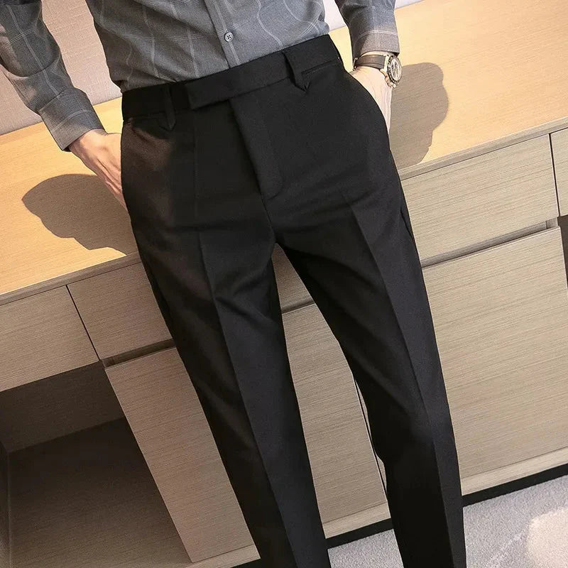 Calça de Alfaiataria Masculina Bonzzano BZ055 com corte slim fit