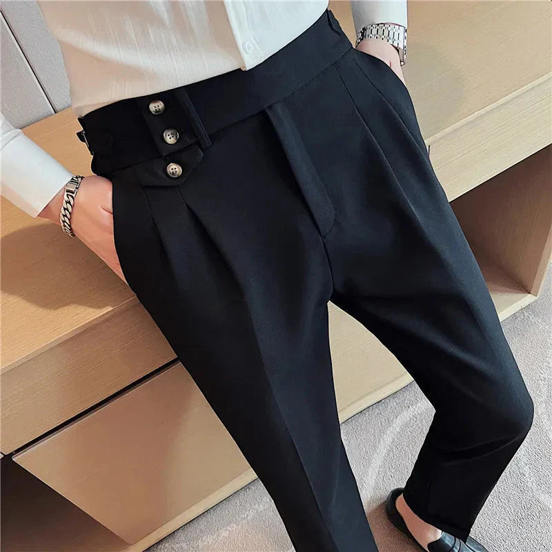 Calça de Alfaiataria Masculina Bonzzano BZ210 em tecido premium e corte elegante.