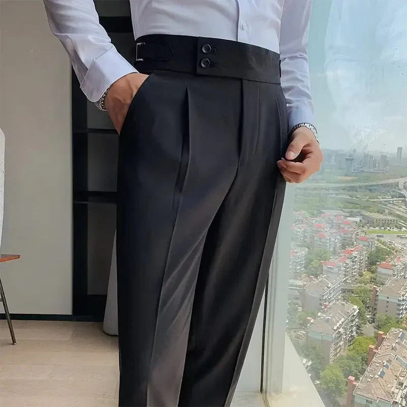 Calça de Alfaiataria Masculina Bonzzano BZ212 em um design clássico e confortável.