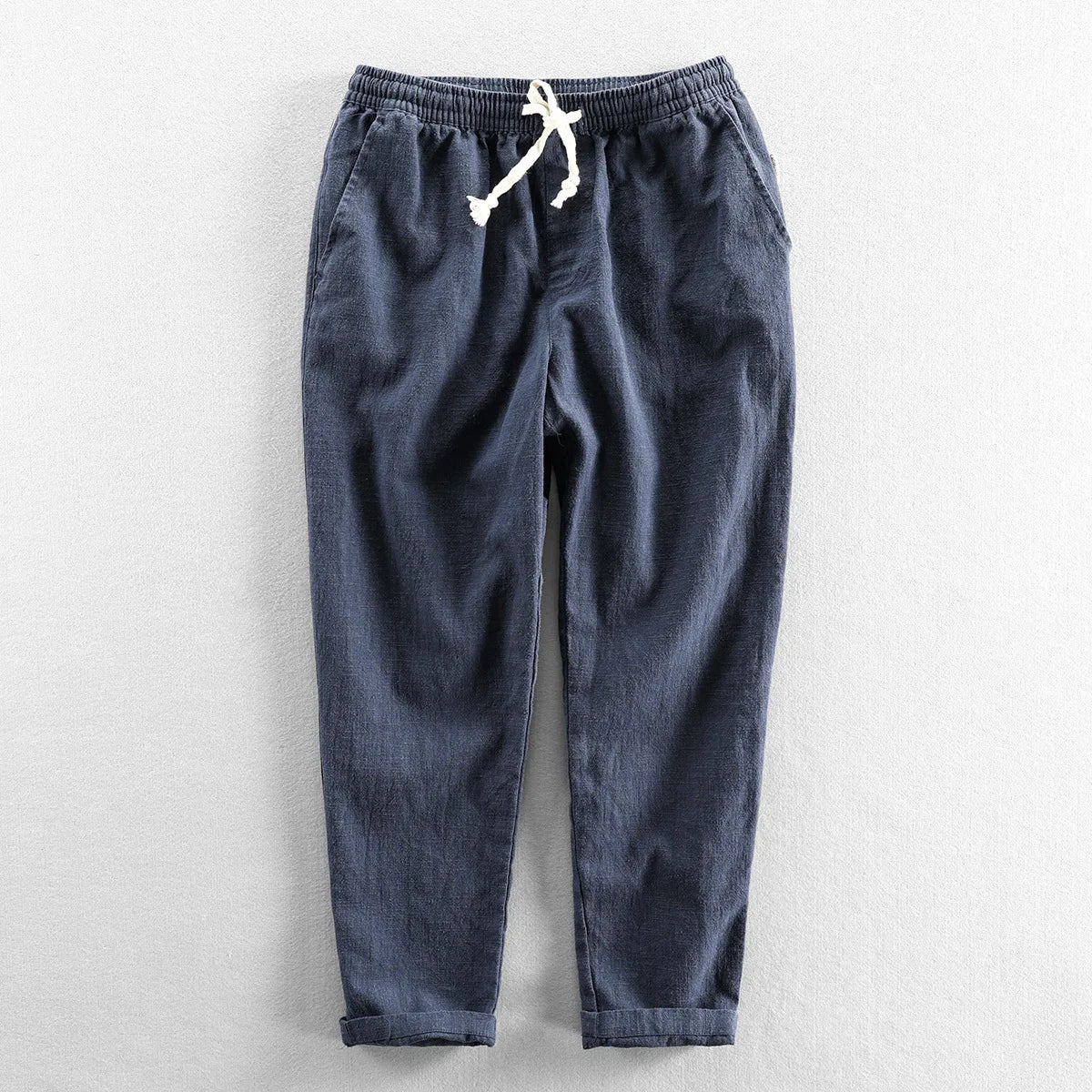 Calça de Linho Masculina Bonzzano BZ007 em linho premium, elegante e confortável.