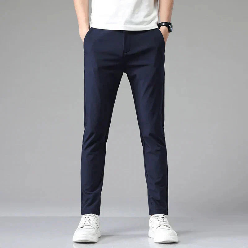 Calça Social Masculina Bonzzano BZ067 em tecido premium com corte slim fit