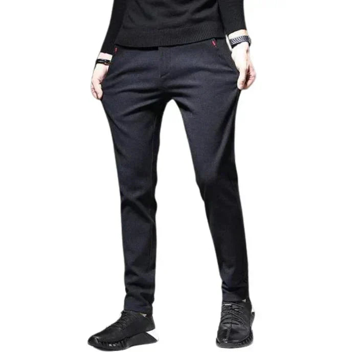 Calça Social Masculina Bonzzano BZ226 em corte slim fit, elegante e confortável.