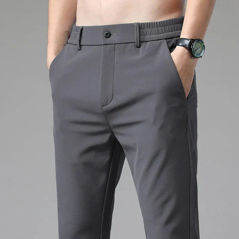 Calça Social Masculina Bonzzano BZ067 em tecido premium com corte slim fit