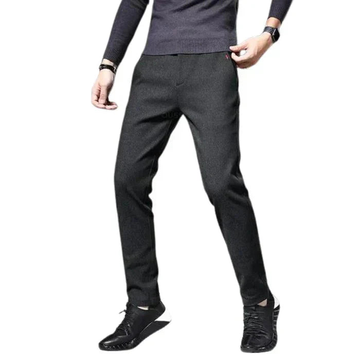 Calça Social Masculina Bonzzano BZ226 em corte slim fit, elegante e confortável.
