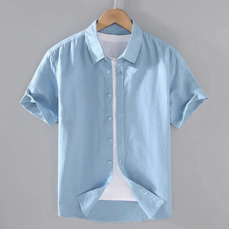 Camisa de Linho Masculina Bonzzano BZ004 com corte sofisticado e tecido respirável