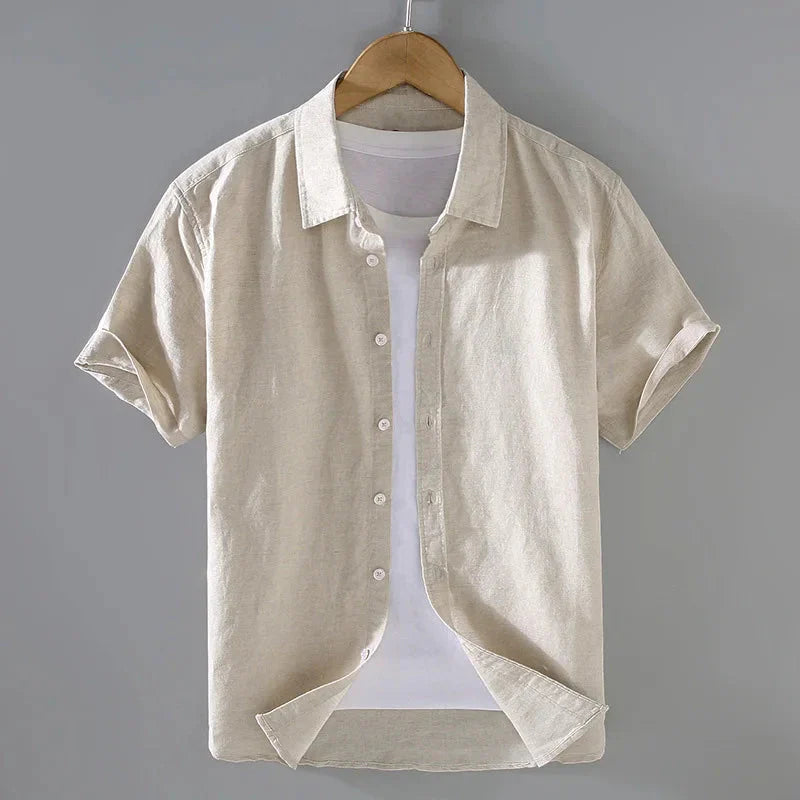 Camisa de Linho Masculina Bonzzano BZ004 com corte sofisticado e tecido respirável
