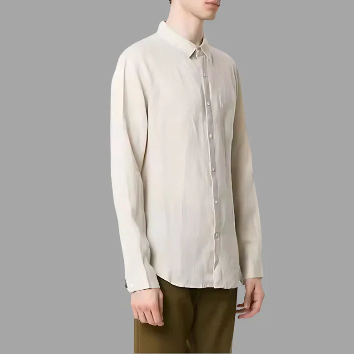 Camisa de Linho Masculina Bonzzano BZ346 em tecido leve e ecológico