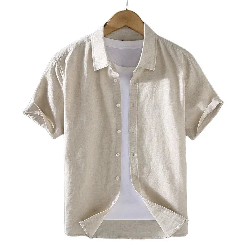Camisa de Linho Masculina Bonzzano BZ004 com corte sofisticado e tecido respirável
