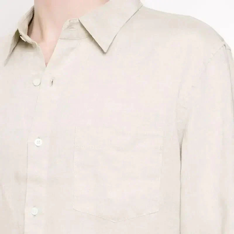 Camisa de Linho Masculina Bonzzano BZ346 em tecido leve e ecológico