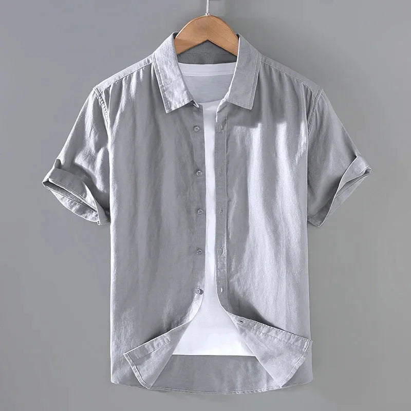 Camisa de Linho Masculina Bonzzano BZ004 com corte sofisticado e tecido respirável