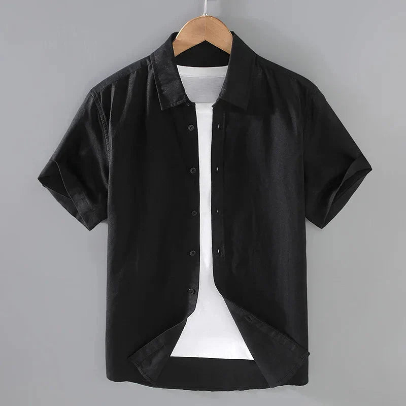Camisa de Linho Masculina Bonzzano BZ004 com corte sofisticado e tecido respirável