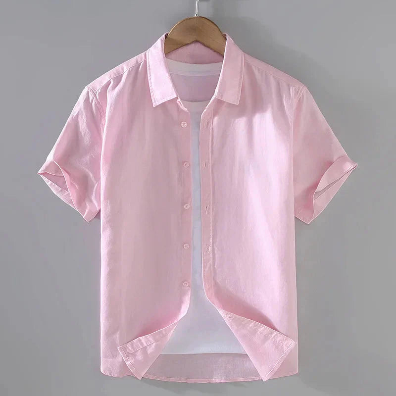 Camisa de Linho Masculina Bonzzano BZ004 com corte sofisticado e tecido respirável