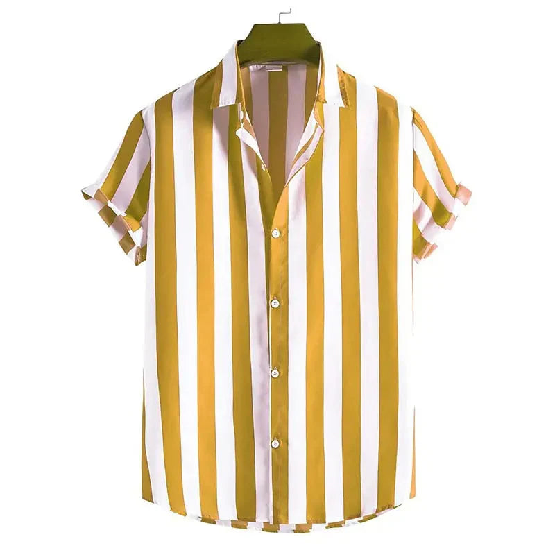 Camisa Listrada Masculina Bonzzano BZ392 em tecido leve e moderno.