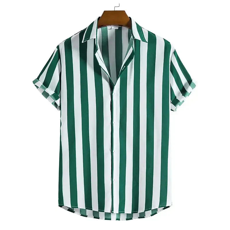 Camisa Listrada Masculina Bonzzano BZ392 em tecido leve e moderno.
