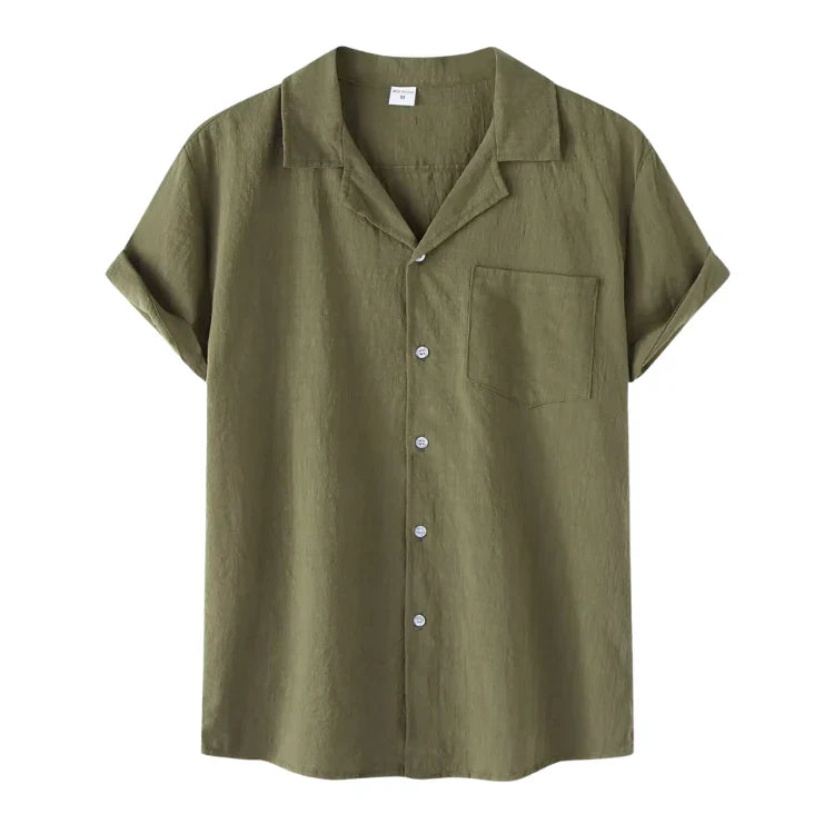 Camisa Masculina em Linho Bonzzano BZ397 com design casual e confortável.