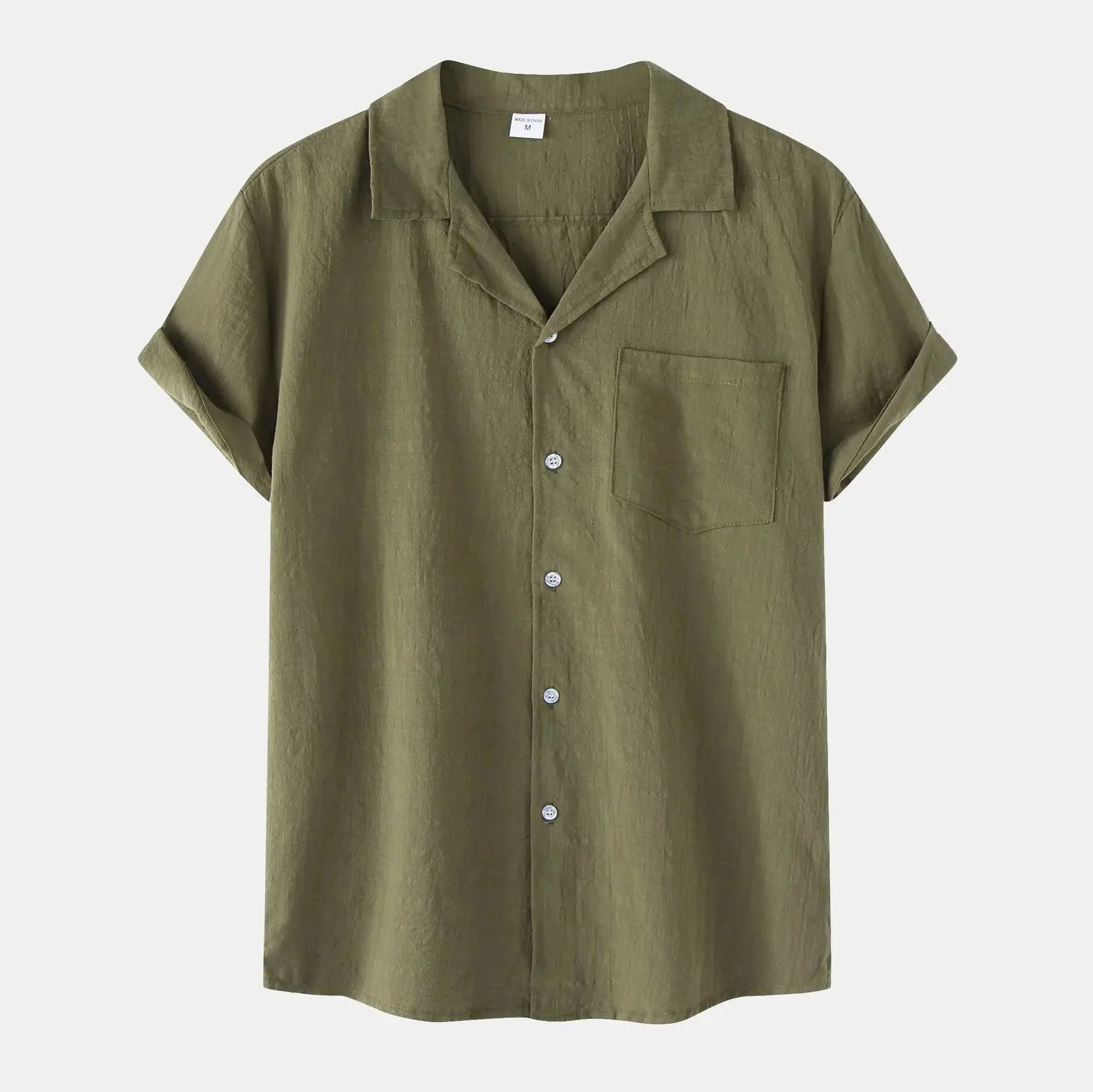 Camisa Masculina em Linho Bonzzano BZ397 com design casual e confortável.
