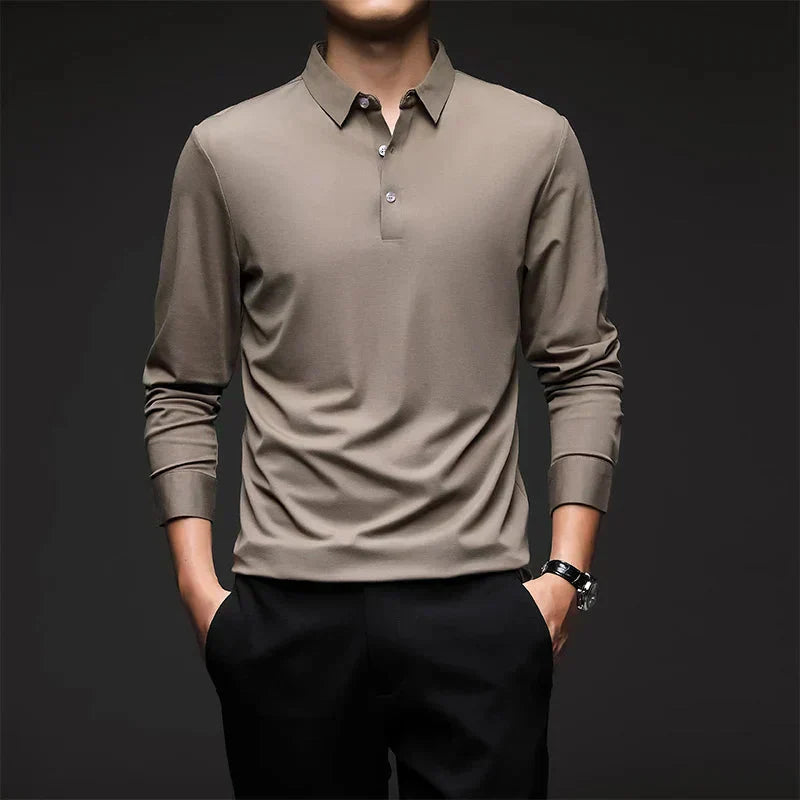 Camisa Polo Manga Comprida Masculina Bonzzano BZ051 em tecido premium