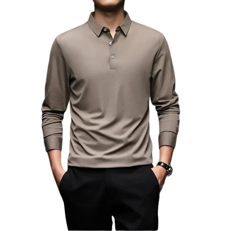 Camisa Polo Manga Comprida Masculina Bonzzano BZ051 em tecido premium