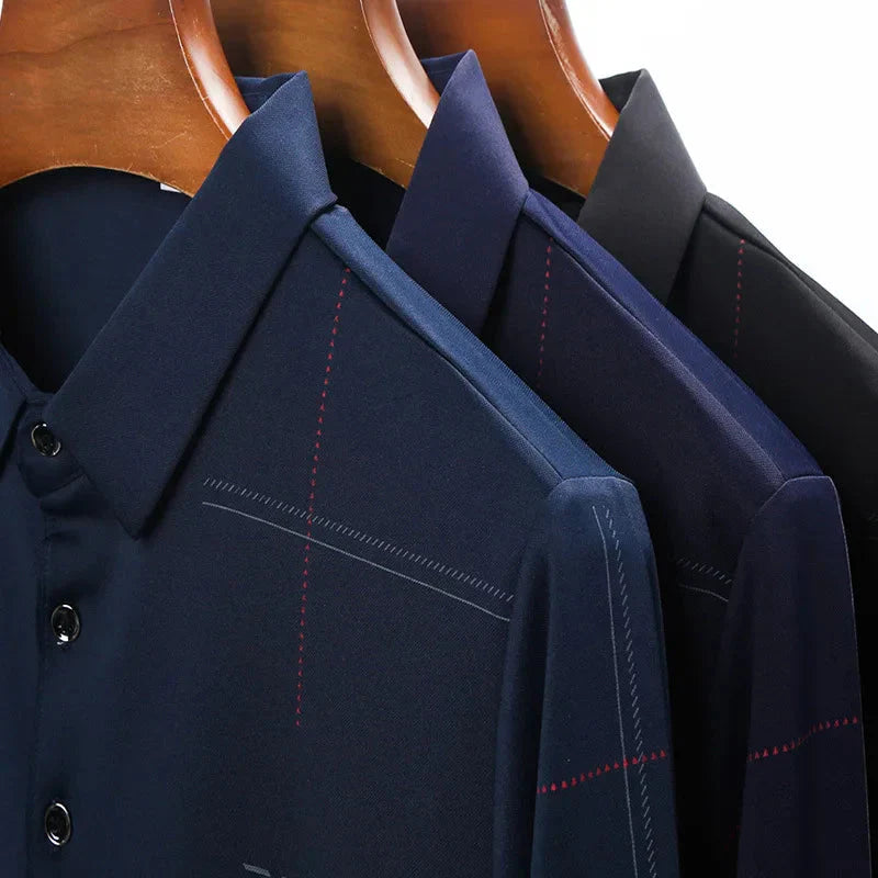Camisa Polo Manga Comprida Masculina Bonzzano BZ052 em tecido premium.