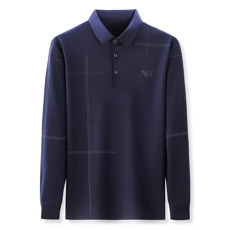 Camisa Polo Manga Comprida Masculina Bonzzano BZ052 em tecido premium.