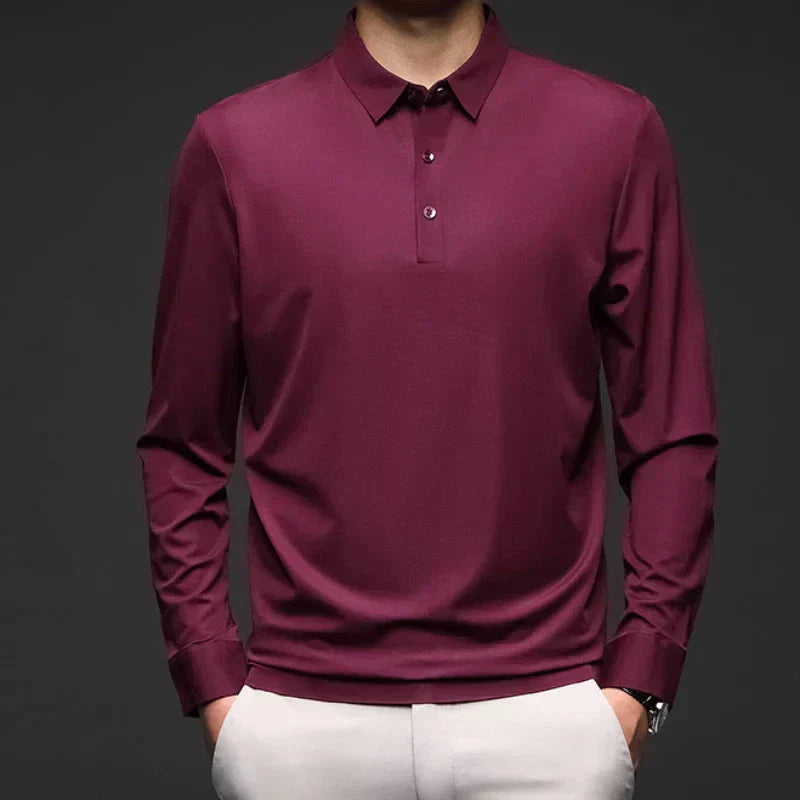 Camisa Polo Manga Comprida Masculina Bonzzano BZ051 em tecido premium