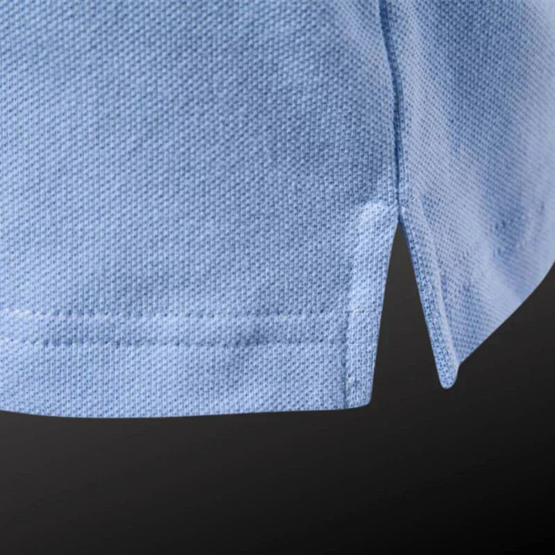 Camisa Polo Masculina Bonzzano BZ201 em algodão com detalhes bordados.