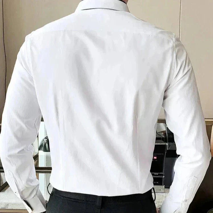 Camisa Social Masculina Bonzzano BZ152 em corte slim fit e tecido de alta qualidade