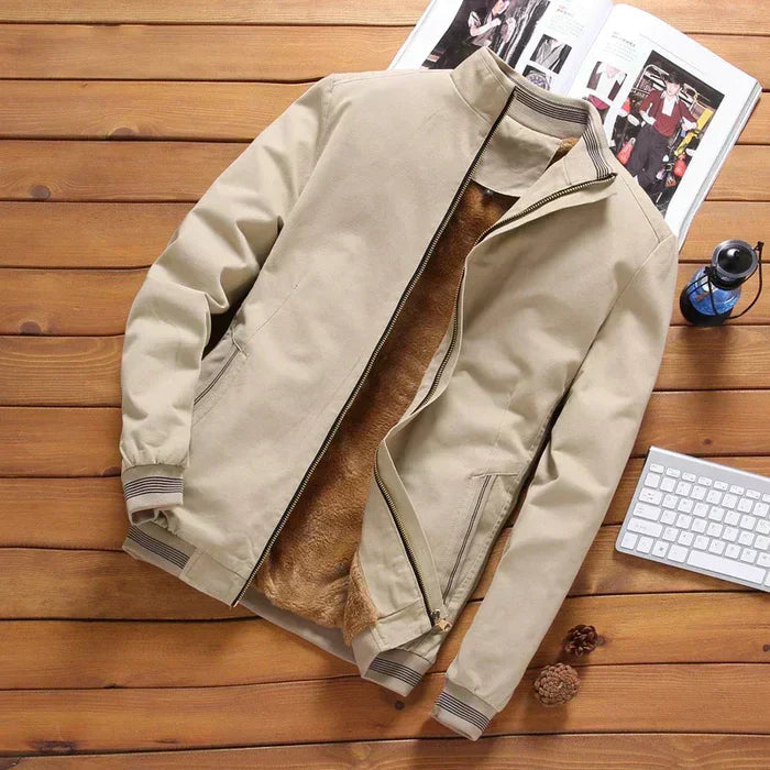Jaqueta Bomber Masculina Bonzzano BZ168 em poliéster, estilo urbano.