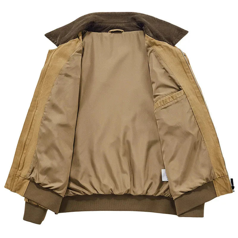Jaqueta Bomber Vintage Masculina Bonzzano BZ178 em estilo retrô moderno