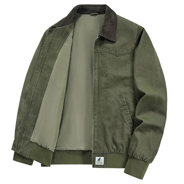 Jaqueta Bomber Vintage Masculina Bonzzano BZ178 em estilo retrô moderno