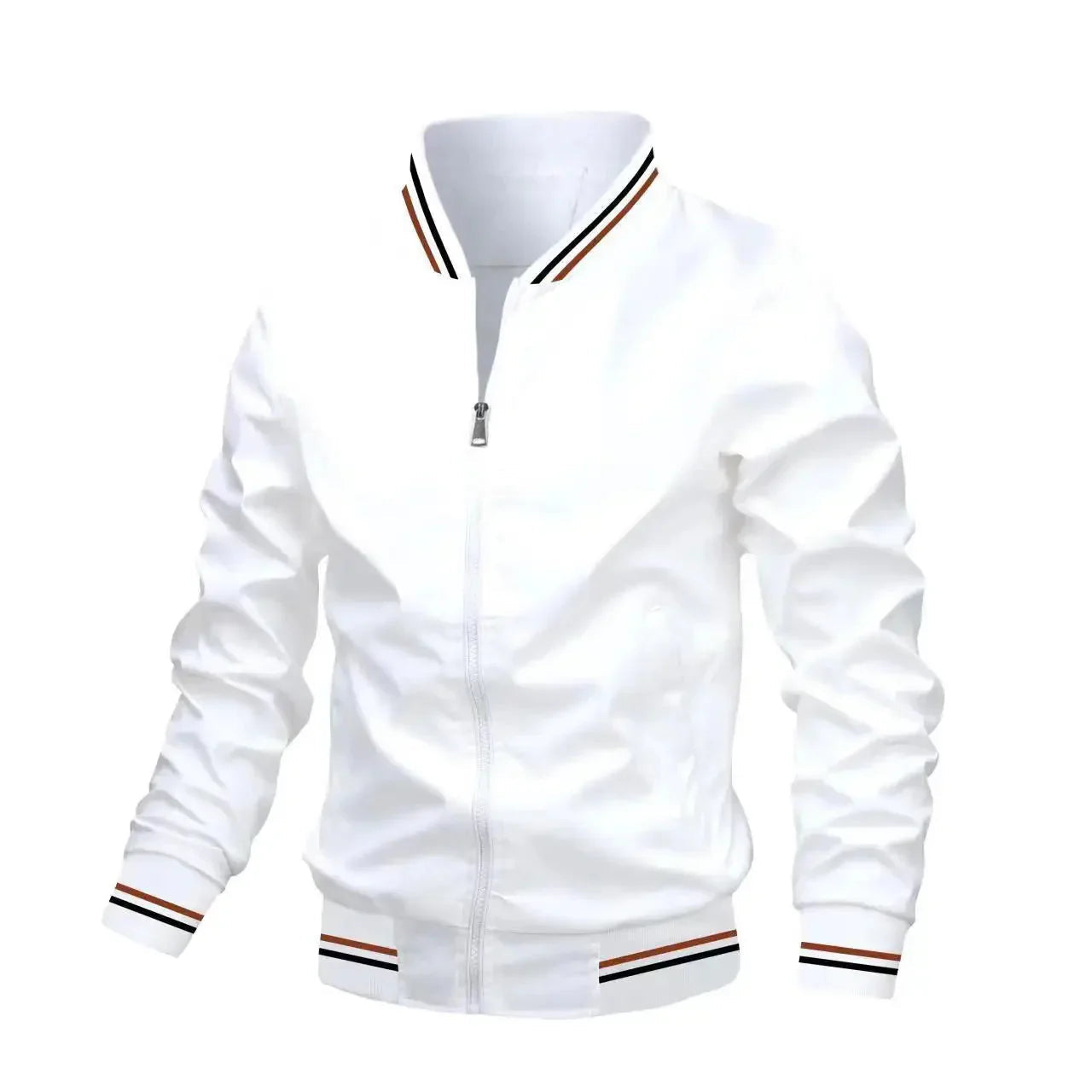 Jaqueta Casual Masculina Bonzzano BZ039 com zíperes, design moderno e corte ajustado.