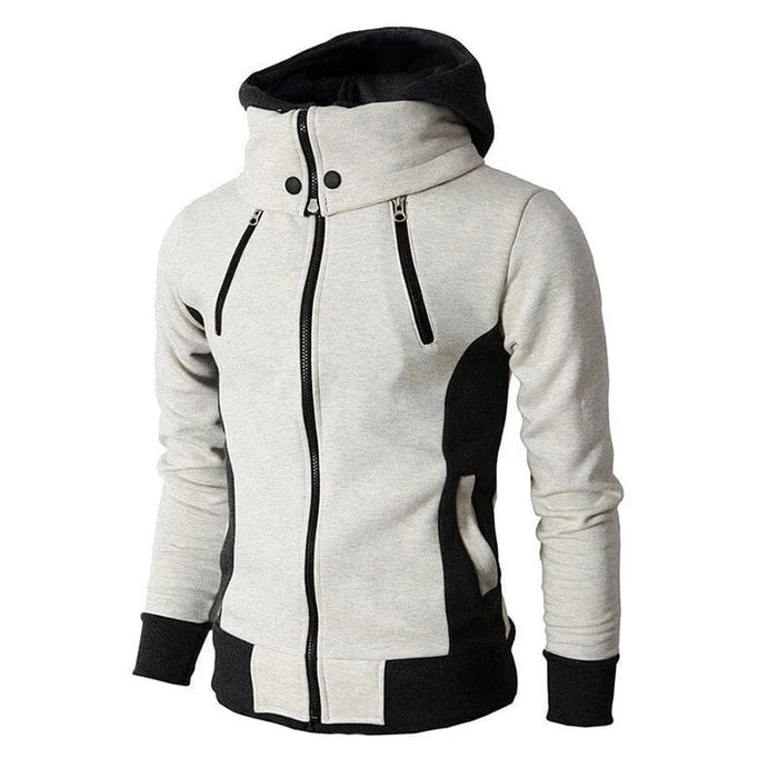 Jaqueta de Moletom Masculina Bonzzano BZ150 em fundo neutro, destacando seu design moderno e acabamento refinado.