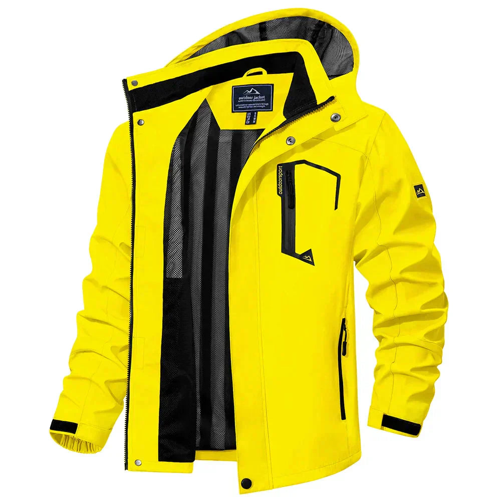 Jaqueta Impermeável Masculina Bonzzano BZ038 em ambiente urbano